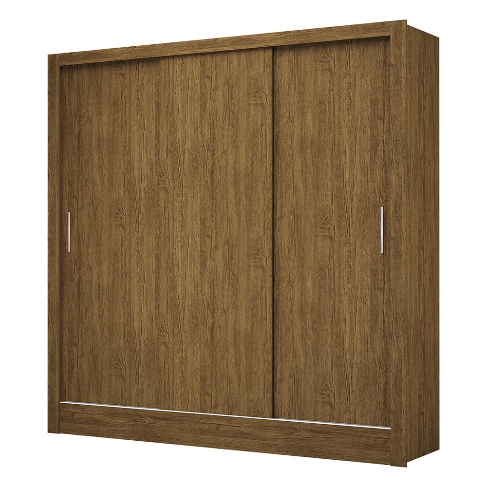Guarda Roupa Roupeiro Dubai 3 Portas de Correr 3 Gavetas Carioca Cinamomo