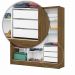 Guarda Roupa Roupeiro Dubai 3 Portas de Correr 3 Gavetas Carioca Cinamomo Branco