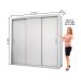 Guarda Roupa Roupeiro Ilhéus 3 Portas de Correr 4 Gavetas Carioca Branco