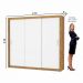 Guarda Roupa Roupeiro Ilhéus 3 Portas de Correr 4 Gavetas Carioca Cinamomo Branco