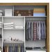 Guarda Roupa Roupeiro Lotse 3 Portas de Correr 4 Gavetas Carioca Cinamomo Branco