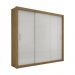 Guarda Roupa Roupeiro Lotse 3 Portas de Correr 4 Gavetas Carioca Cinamomo Off White