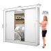 Guarda Roupa Roupeiro Santiago Plus 3 Portas de Correr com Espelho Central 3 Gavetas Carioca Branco