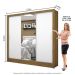Guarda Roupa Roupeiro Santiago Plus 3 Portas de Correr com Espelho Central 3 Gavetas Carioca Cinamomo Branco