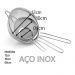  Peneiras Inox para Cozinha - Conjunto 3 Unidades - Coador Barman - Polvilhado Confeitaria - Escorredor  