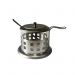 Açucareiro de vidro inox tampa colher cozinha gourmet café chá com tampa e colher 