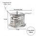 Açucareiro de vidro inox tampa colher cozinha gourmet café chá com tampa e colher 
