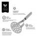 Amassador Espremedor de Batata e Legumes  Profissional 25cm - Inox Prata 