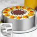 Aro para Bolo - Ajustavel de 16cm a 30cm - Inox