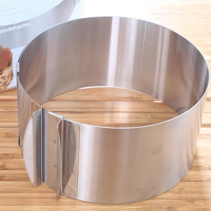 Aro para Bolo - Ajustavel de 16cm a 30cm - Inox