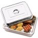 Assadeira Inox com Grelha e Tampa Funda Alta 6,5 Litros 