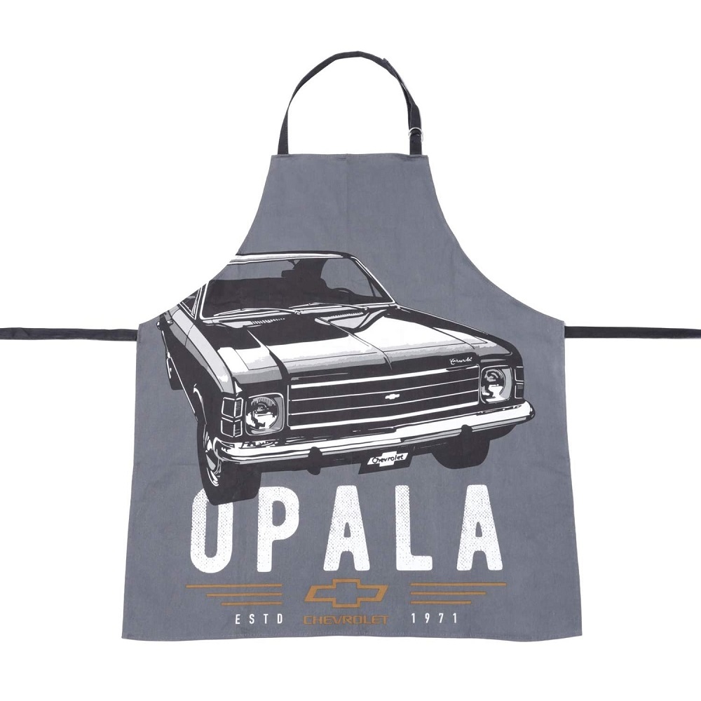 Avental GM Opala 1971 Algodão Cinza 