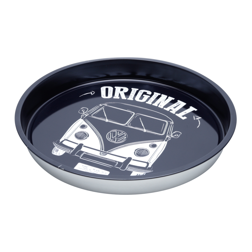 Bandeja Redonda Funda em Metal Kombi 33cm