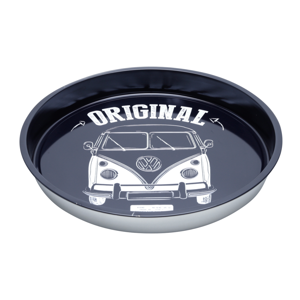 Bandeja Redonda Funda em Metal Kombi 33cm