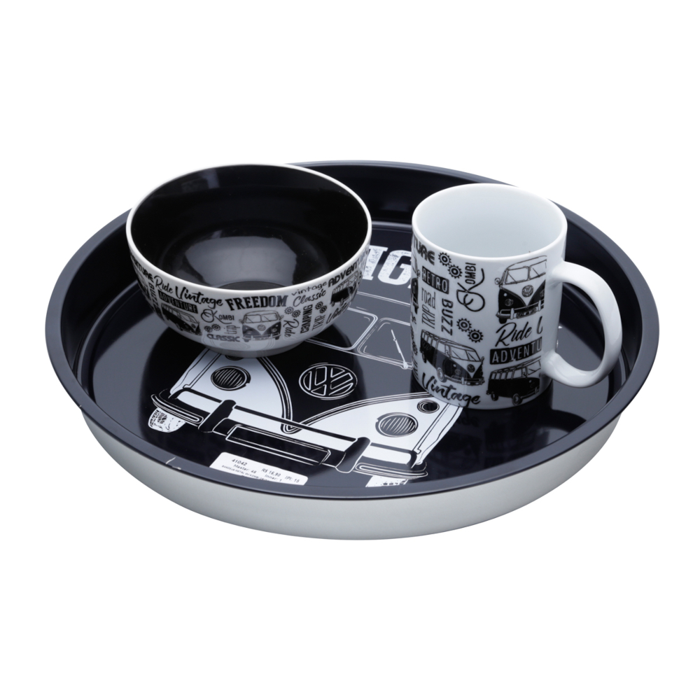 Bandeja Redonda Funda em Metal Kombi 33cm