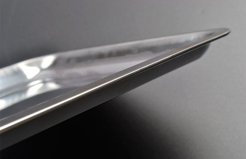 Bandeja de Inox Retangular Rasa 40x30cm 