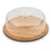 Boleira Carisma de Bambu, Porta Bolo com Tampa 27x9cm