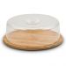 Boleira Carisma de Bambu, Porta Bolo com Tampa 27x9cm
