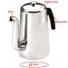 Bule Inox 1,5 Litros Tradicional Bico Longo 