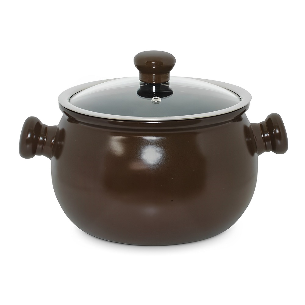 Caçarola de Cerâmica Com Tampa de Vidro 18cm 3,0 Litros 