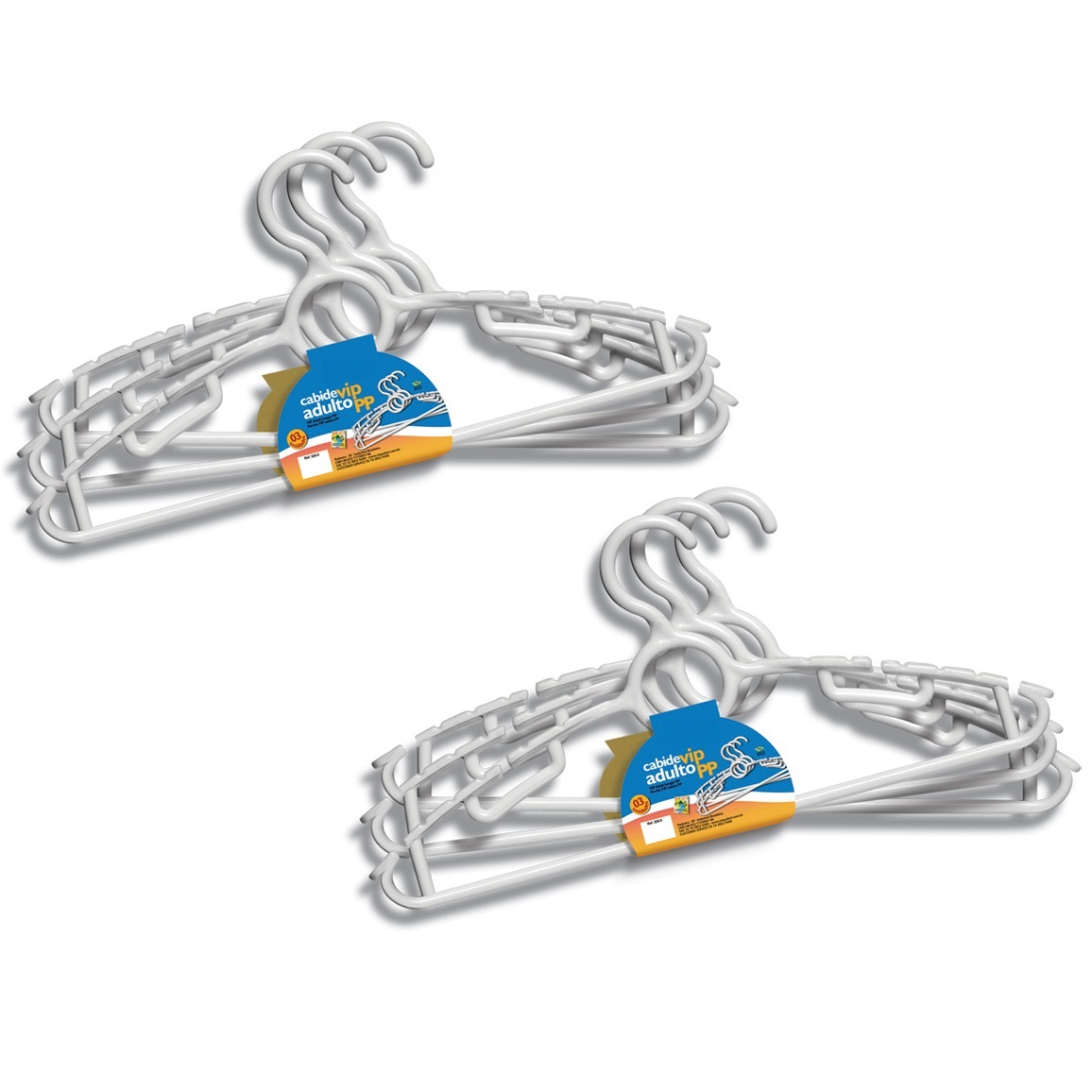 Cabides de Plastico para Roupas e Soutiens - Kit com 06 Cabides 