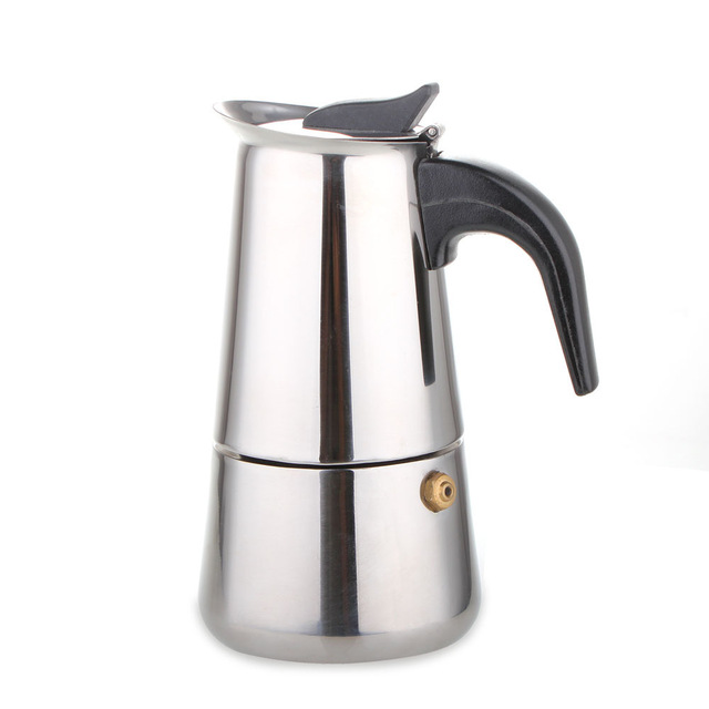 Cafeteira Expresso Italiana Para 6 Xícaras Aço Inox - Baquelite (cabo) 