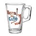 Caneca Vidro 230 mL - Jogo 3 Peças Café, Cappuccino, Café, Leite 