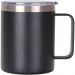 CanecaTérmica Aço Inox 360ml - Copo Térmico Preto P/ Cerveja e Café 