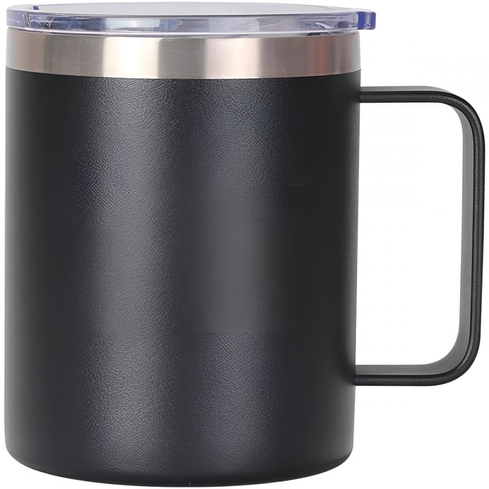CanecaTérmica Aço Inox 360ml - Copo Térmico Preto P/ Cerveja e Café 