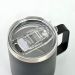 CanecaTérmica Aço Inox 360ml - Copo Térmico Preto P/ Cerveja e Café 