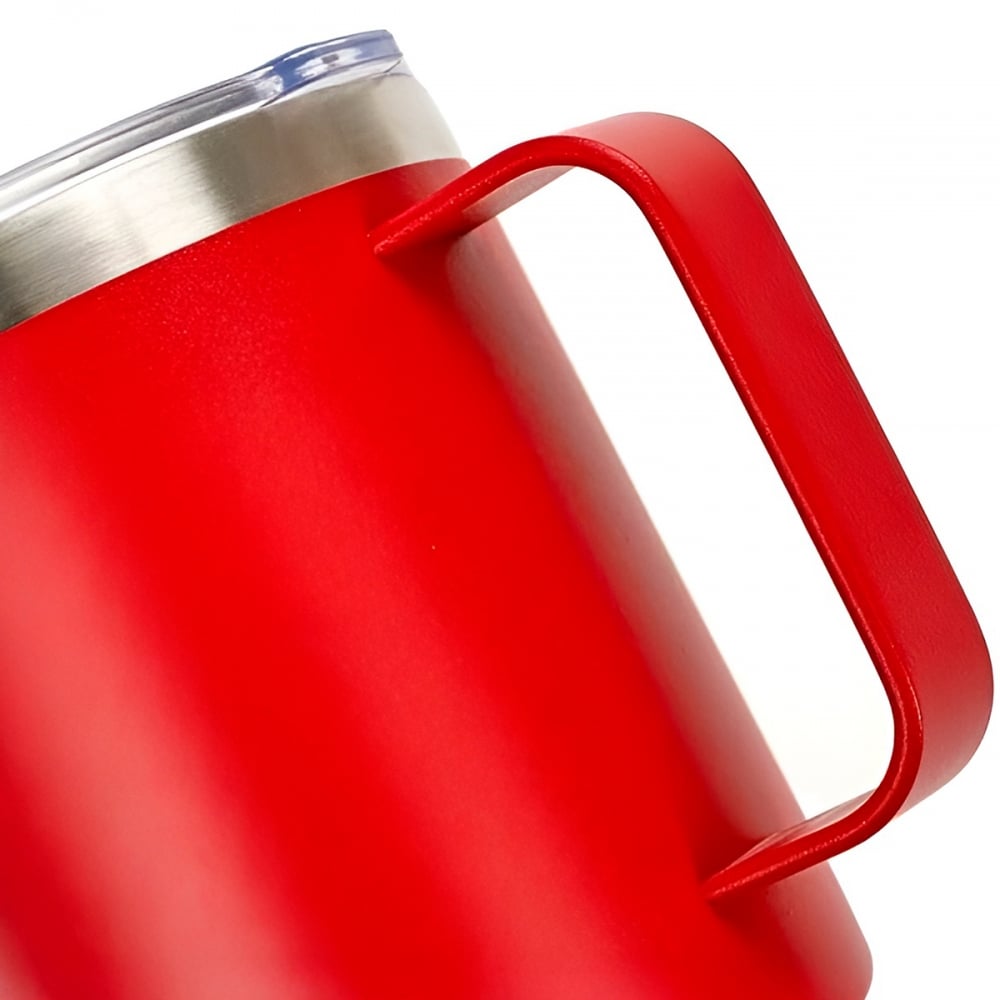 CanecaTérmica Aço Inox 360ml - Copo Térmico Preto P/ Cerveja e Café 