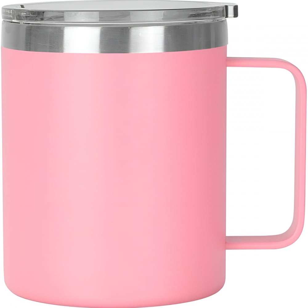 CanecaTérmica Aço Inox 360ml - Copo Térmico Rosa  P/ Cerveja e Café 