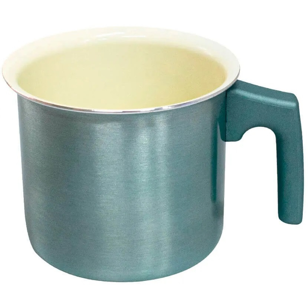 Caneco Fervedor Leiteira 1 Litro Aluminio Revestimento Ceramico 