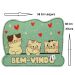 Capacho Divertido para Porta 38x58cm (Vinil) - Bichinhos - Gatos 