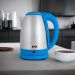 Chaleira Elétrica Aço Inox 1.8L Azul 110V - Água Quente Rápida e Segura! 