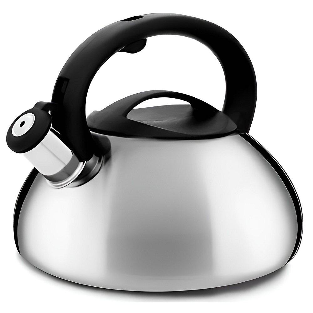 Chaleira Inox 3 Litros com Apito para Fogão de Indução 