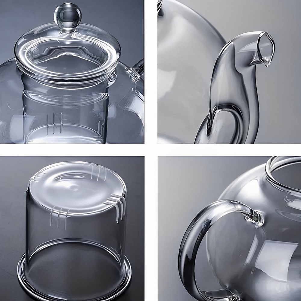 Chaleira de Vidro 600ml com Infusor de Vidro  