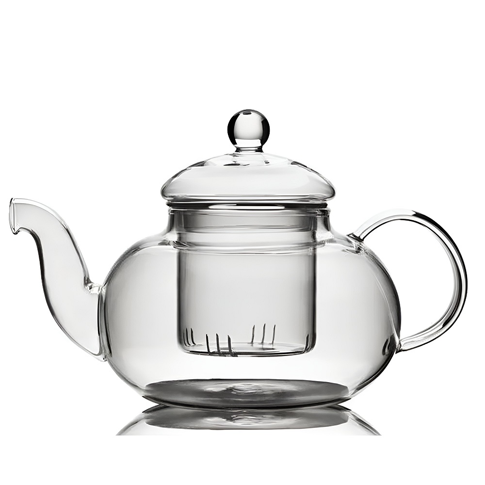 Chaleira de Vidro 600ml com Infusor de Vidro  