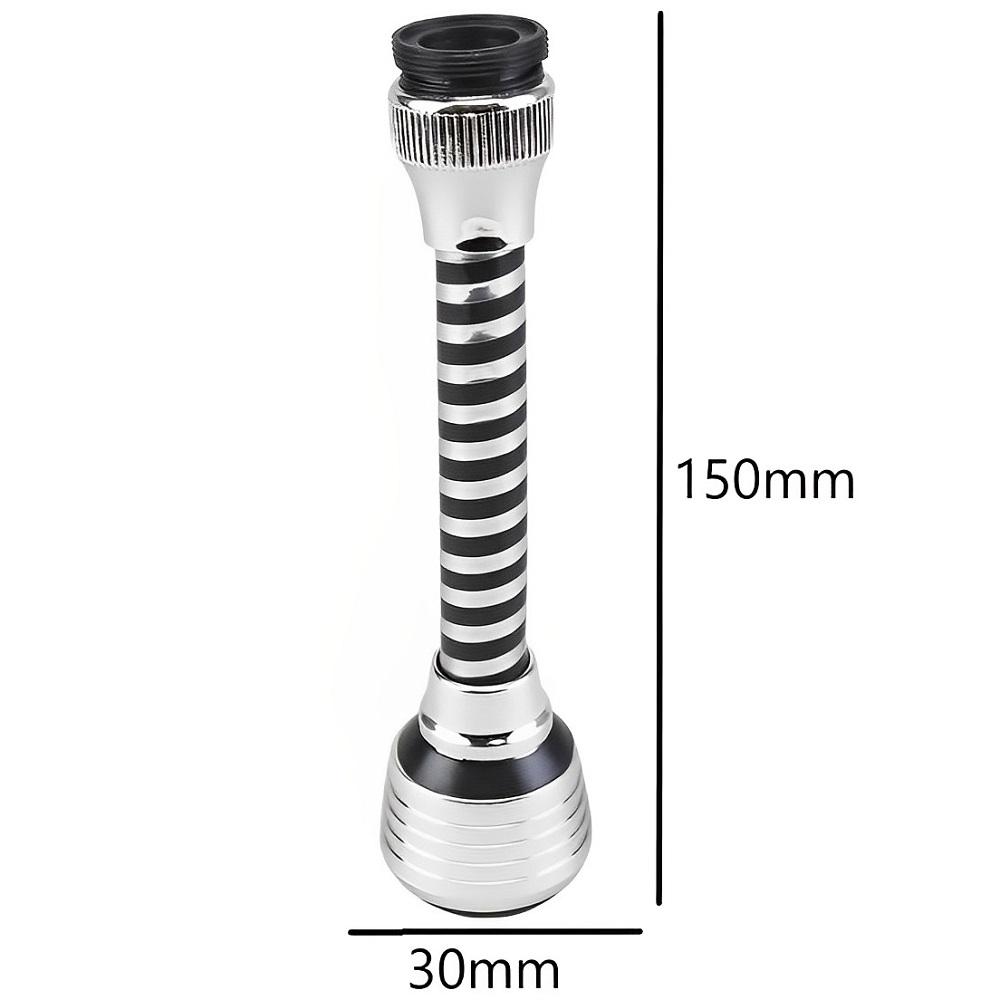 Chuveirinho / Bico Arejador para Torneira Longo Com Filtro Cromado 15cm 
