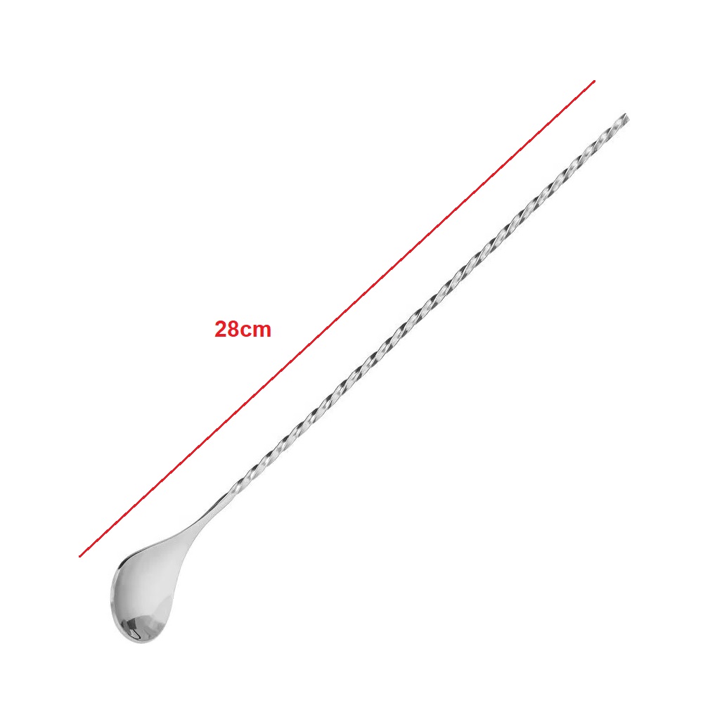 Colher Bailarina Inox 28cm Corpo Espiral  