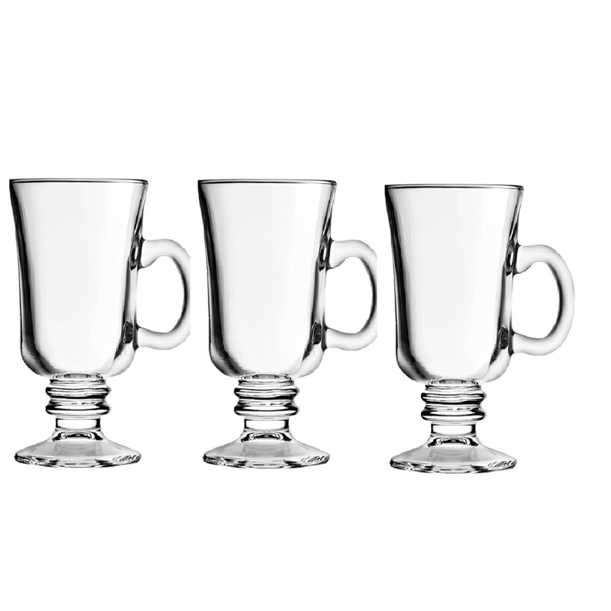 Conjunto 3 Xícaras para Cappuccino- Ideal para Dolce Gusto - Vidro Transparente -230mL 