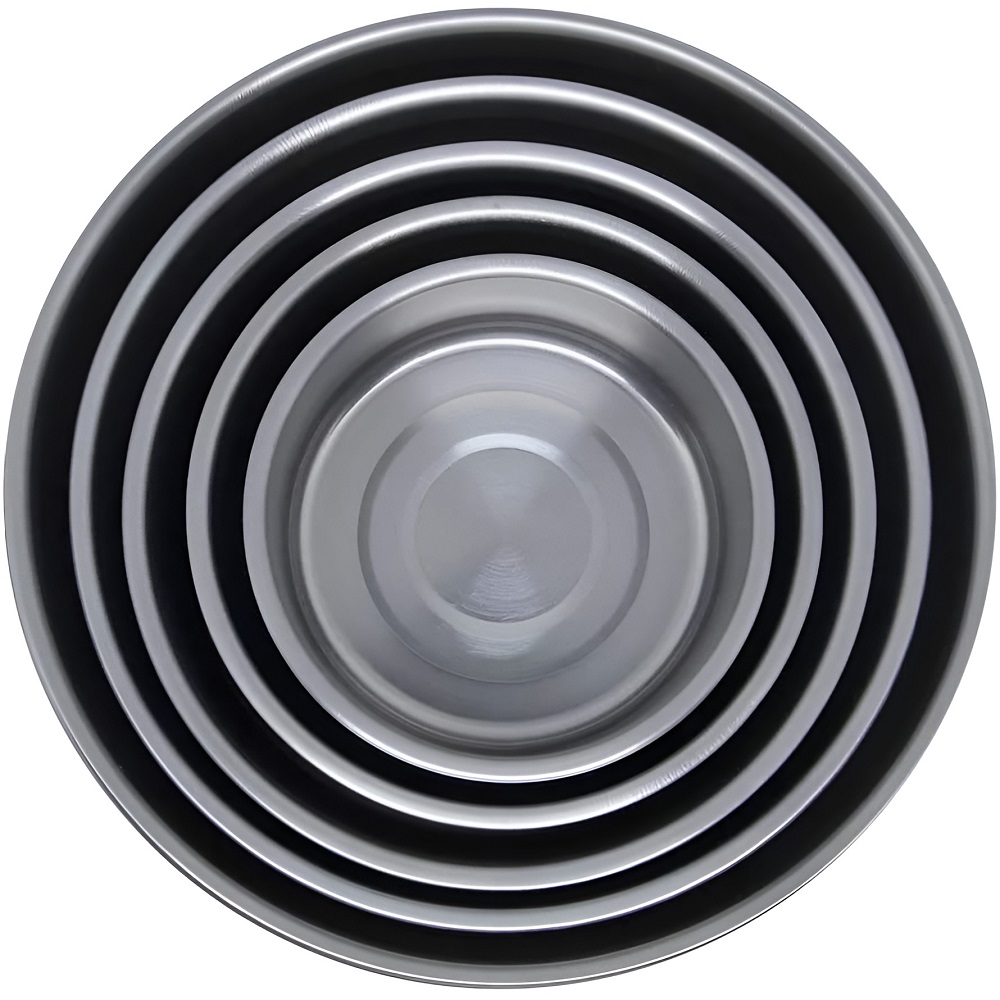 Conjunto De Potes Bowls Em Inox 5 Peças com Tampas Flexiveis 