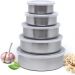Conjunto De Potes Bowls Em Inox 5 Peças com Tampas Flexiveis 