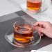 Conjunto Xícaras Vidro c/ 6 Xícaras e 6 Pires Café/Chá 210mL 