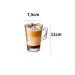 Conjunto com 3 Canecas Vidro 260mL Cappuccino Expresso Café Chá 