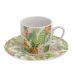 Conjunto com 6 Xicaras e 6 Pires Café 90ml Porecelana Natureza 