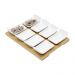 Conjunto com 8 Mini Petisqueiras Porcelana com Tabua em Bambu 