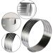 Cortador De Bolos Em Camadas Redondo Ajustavel - Aro de Bolo em Aço Inox  
