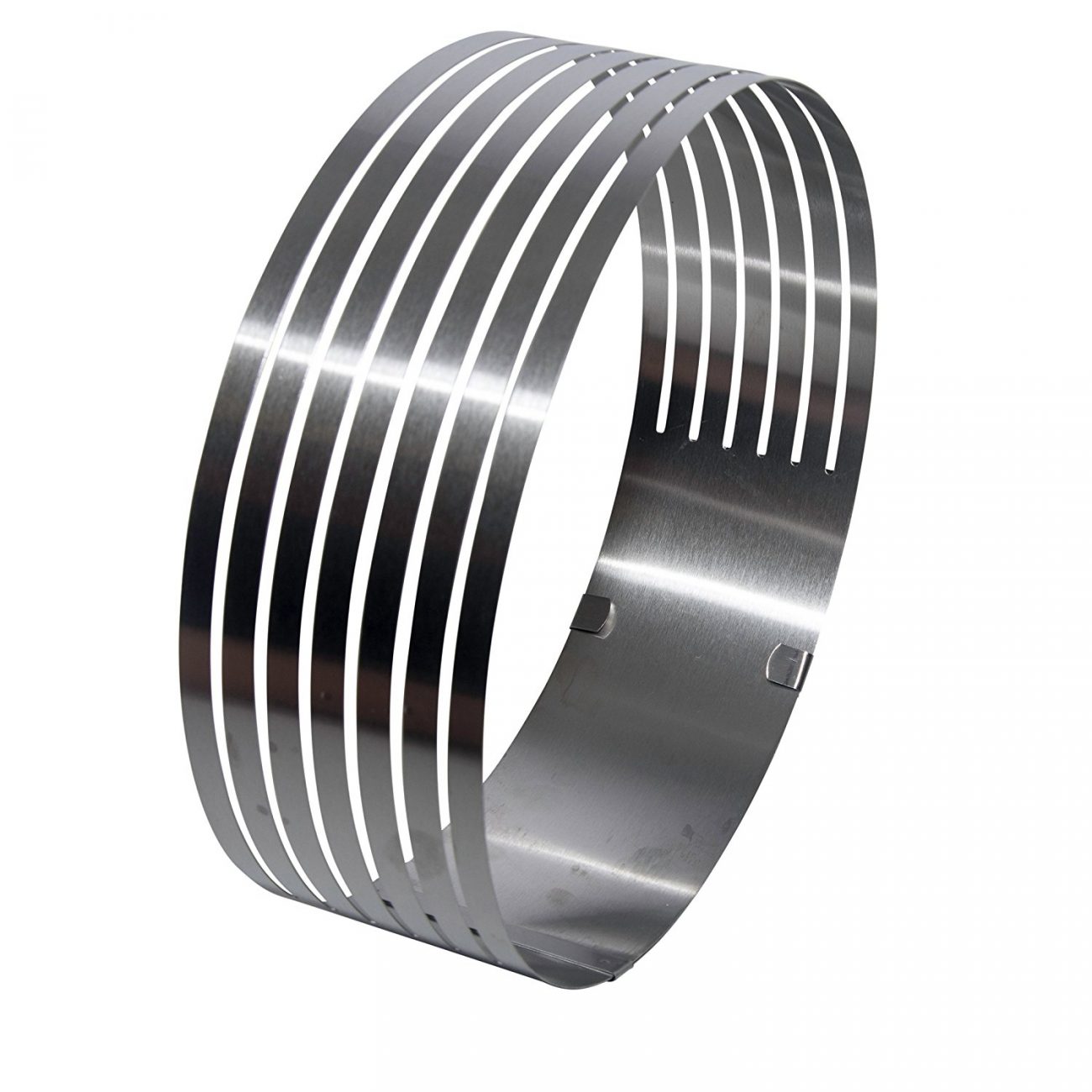 Cortador De Bolos Em Camadas Redondo Ajustavel - Aro de Bolo em Aço Inox  