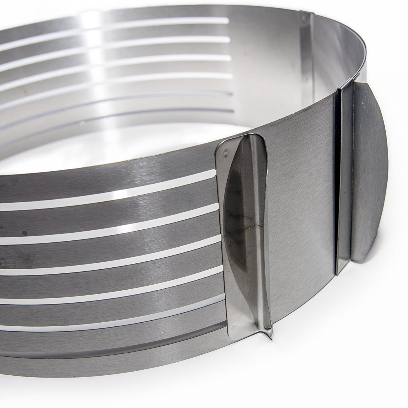 Cortador De Bolos Em Camadas Redondo Ajustavel - Aro de Bolo em Aço Inox  